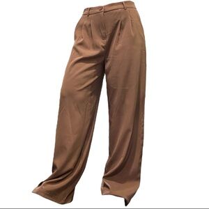 Brown Wide Leg Pants